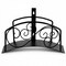 Gardenised Metal Wall-Mount Hose Holder Heavy-Duty Outdoor Hanger and Water Hose Organizer with Sturdy Reel Hooks & Screws for Yard Lawn Garden Patio Landscaping and Home Use, Bronze